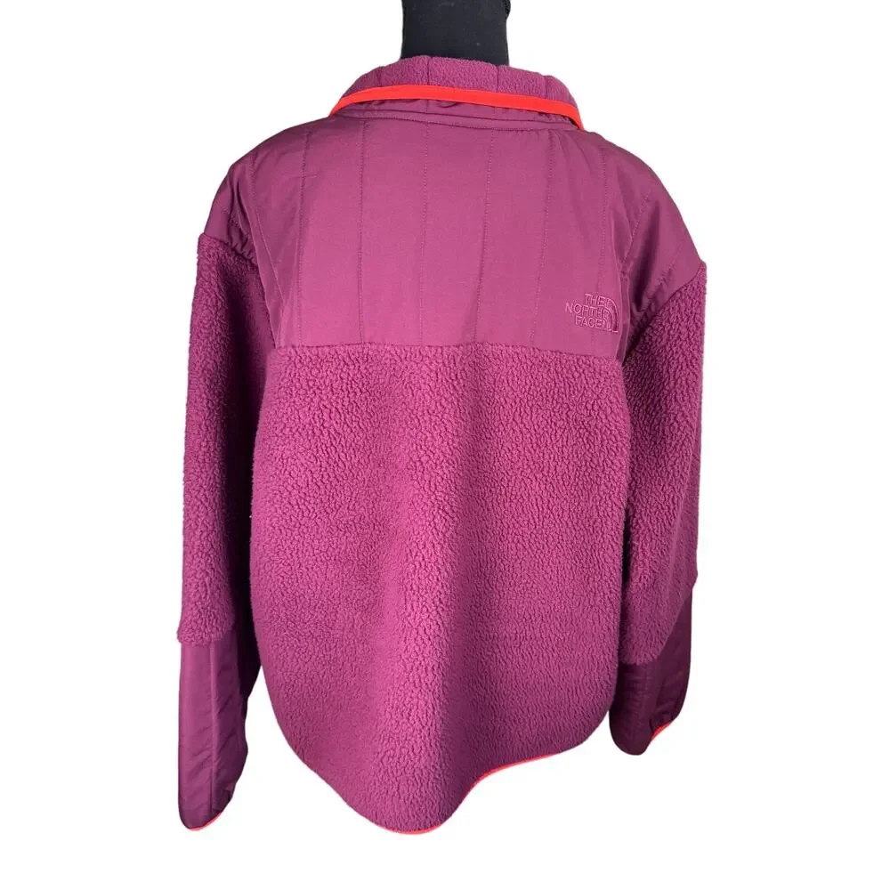 NORTHFACE cragmont fleece jacket Boysenberry-Fiery Red NWT SIZE XXL - Picture 4 of 8